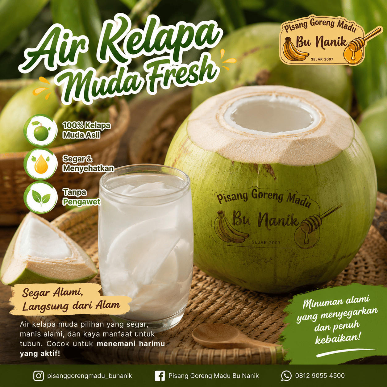 Air Kelapa Muda Fresh Bu Nanik